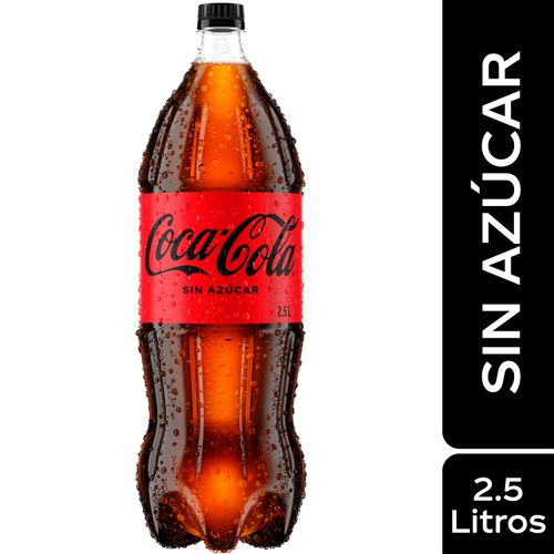 Gaseosa Coca Cola sin azucar - 2.5 L