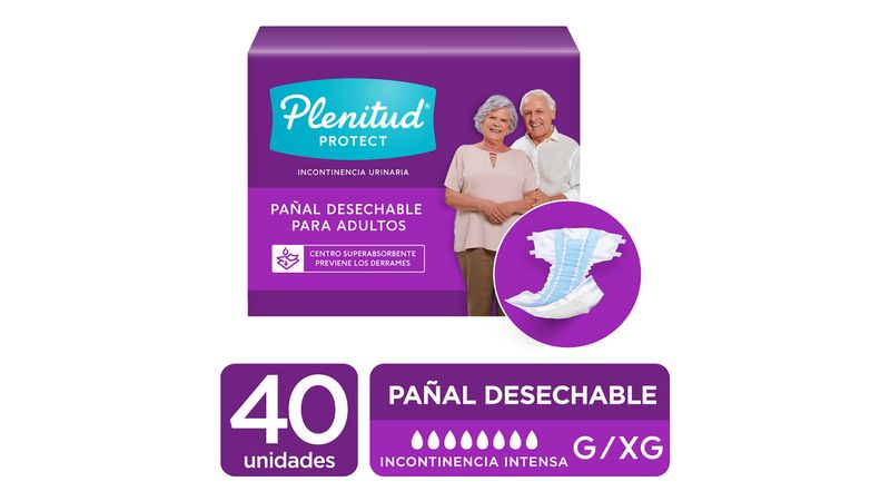 PAÑALES ADULTOS XG PLENITUD PROTECT - Farmacia del Pueblo