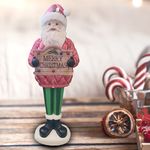 Adorno-cer-mico-Holiday-Time-Iluminado-con-dise-o-de-Santa-39-pulgadas-3-62747