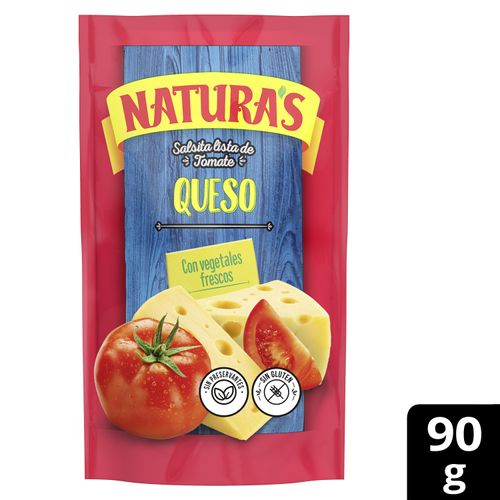 Salsa Tomate Naturas Con Queso - 90g