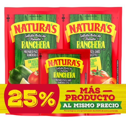 Salsa Naturas Preparadas Ranchera Pack - 281gr