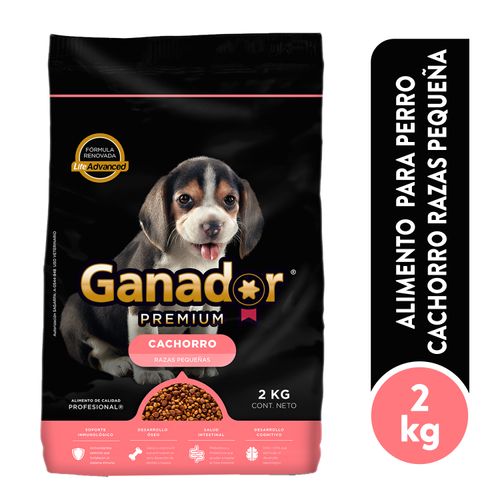 Alimento Ganador Para Perro Cachorro Razas Pequeña -  2kg