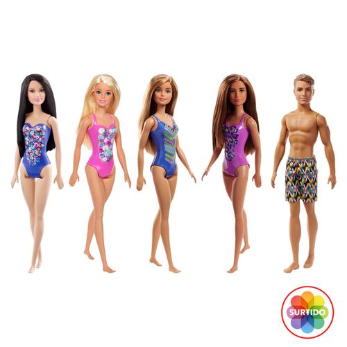 Pack Barbie Playa Surtido