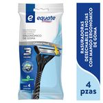 Rasuradoras-Desechables-Equate-3-Hojas-Mango-Ergon-mico-De-Goma-4Pzas-1-56209