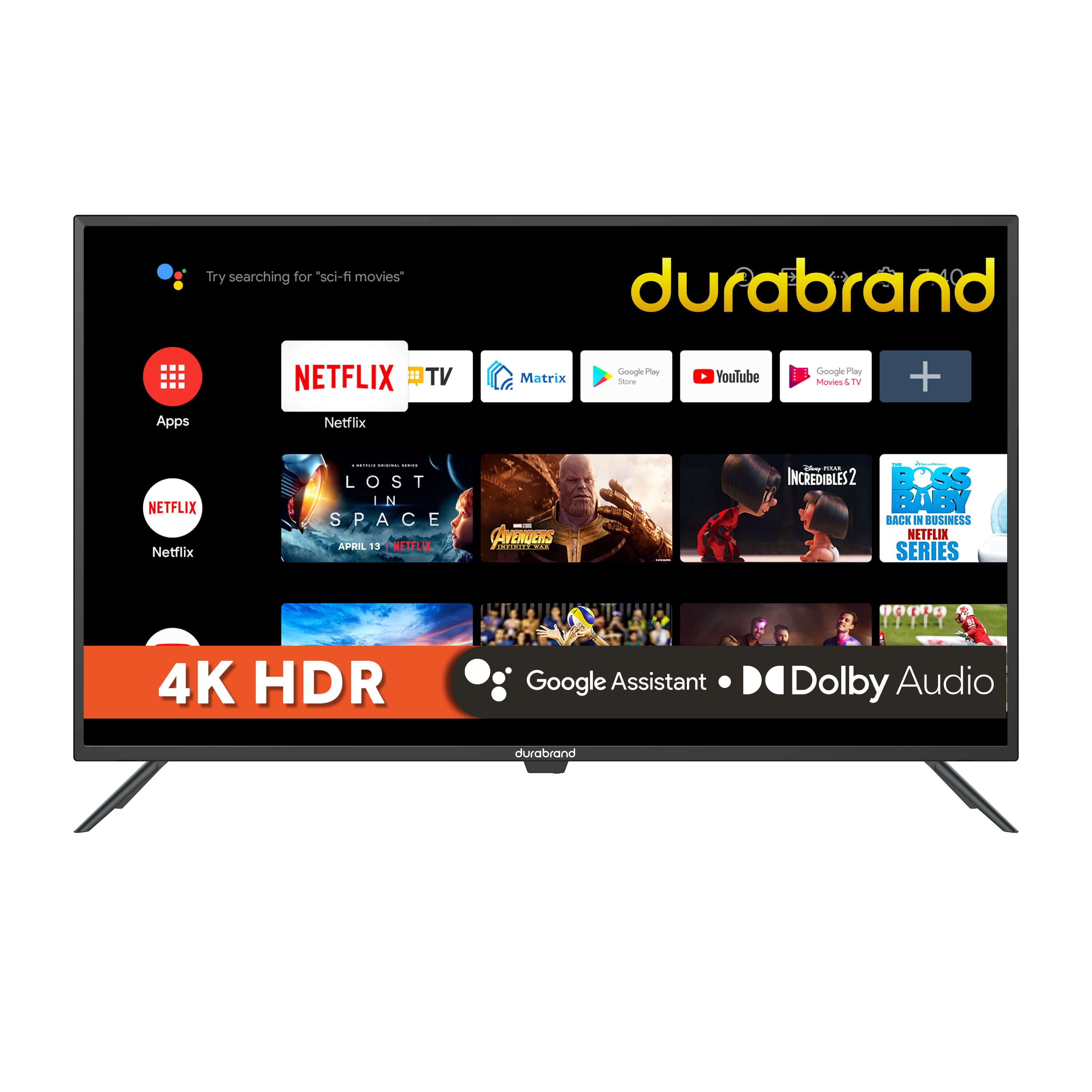 Comprar Pantalla Smart TV Durabrand, Android Led De 32 pulgadas, Modelo:  DURA32MDA, Walmart Guatemala - Maxi Despensa