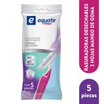 Rasuradoras-Desechables-Equate-2-Hojas-Mango-De-Goma-Antidesliz-5pzas-1-37136