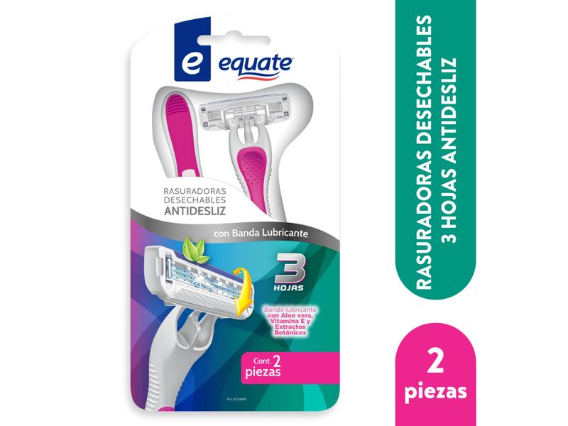 Rasuradoras-Desechables-Equate-3-Hojas-Antidesliz-2Pzas-1-37214