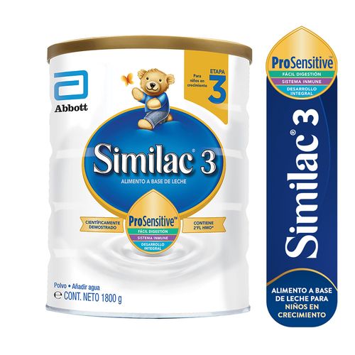 Fórmula Infantil Similac® 3 ProSensitive, Niños En Crecimiento - 1800g