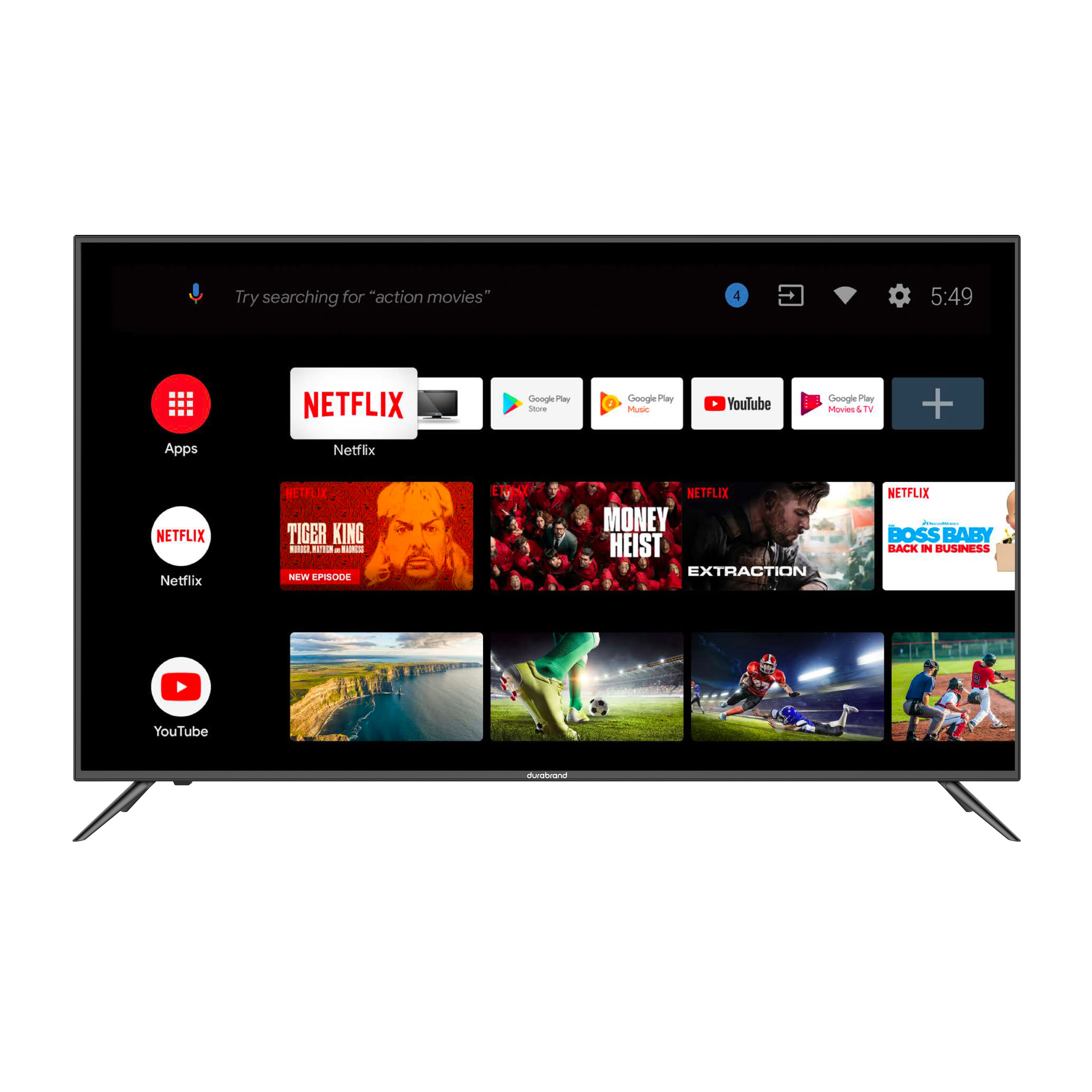 Comprar Pantalla Smart TV 4K Durabrand Led De 50 Pulgadas, Modelo:  Dura50Mugs2, Walmart Guatemala - Maxi Despensa