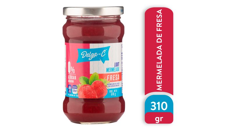 Comprar Mermelada Sin Azúcar Delga-C Sabor Fresa - 310gr