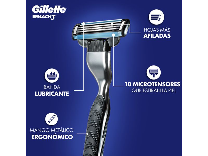 Afeitadora-Recargable-para-hombre-Gillette-Mach3-con-tres-hojas-m-s-fuertes-que-el-acero-1-unidad-2-39391