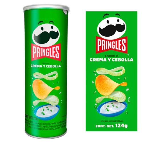 Papas Pringles® Sabor a Crema y Cebolla 1 Lata - 124gr