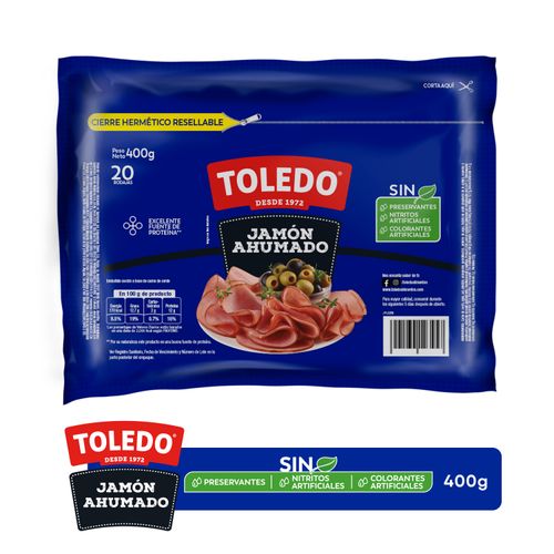 Jamón Toledo, Ahumado Pastel -400g