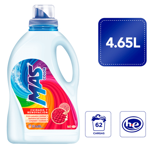 Detergente Liquido Mas Color 4650ml