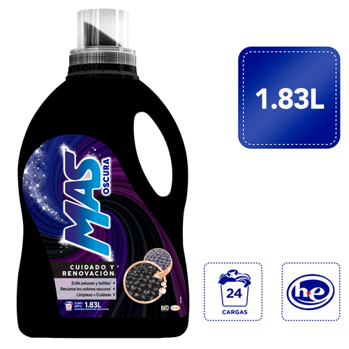 Detergente Líquido Mas Color Ropa Oscura -  1830ml