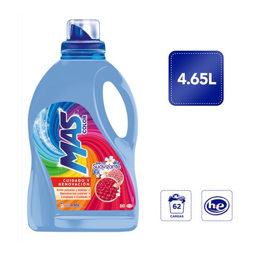 Detergente Líquido Suavizante Mas Color - 4650ml