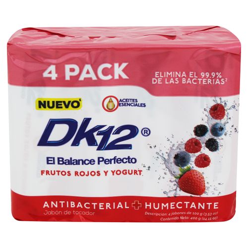 Jabón DK12 aroma frutos rojos y yogurt - 400 g