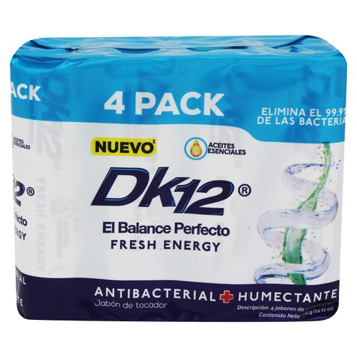 4 Pack Jabón Tocador Dk12 Fresh Energy - 400gr