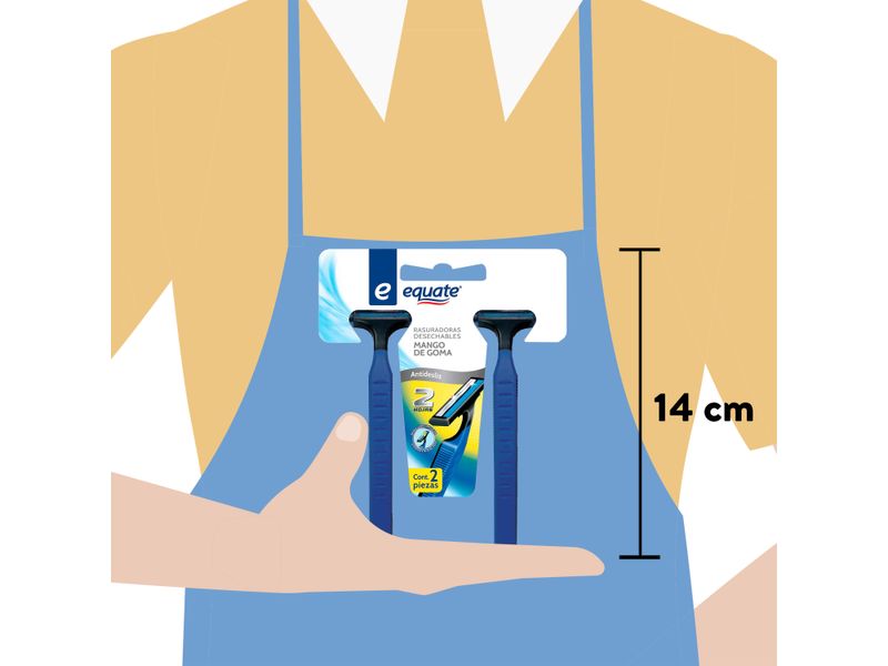 Rasuradoras-Desechables-Equate-2-Hojas-Mango-De-Goma-Antidesliz-2pzas-4-37135