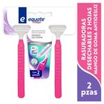 Rasuradoras-Desechables-Equate-2-Hojas-Mango-De-Goma-Antidesliz-2Pza-1-37134