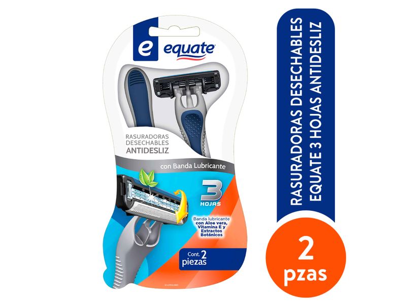 Rasuradoras-Desechables-Equate-3-Hojas-Antidesliz-2Pzas-1-37064