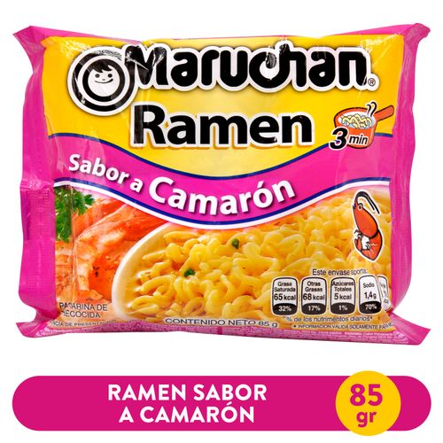 Sopa Maruchan Instantanea Ramen Camaron - 85gr