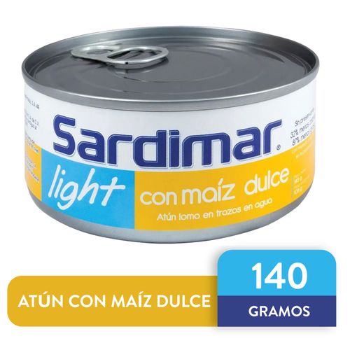 Atún Sardimar Lomo En Trozos Con Maíz Dulce En Agua -105g