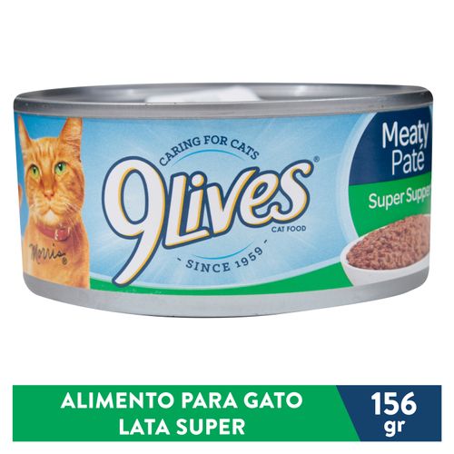 Alimento Para Gato 9Lives Lata Super - 156gr