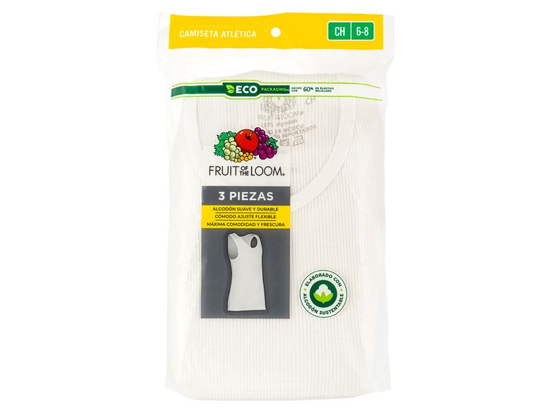Camiseta-Fruit-Of-The-Loom-Para-Ni-o-Color-Blanca-S-1-55164