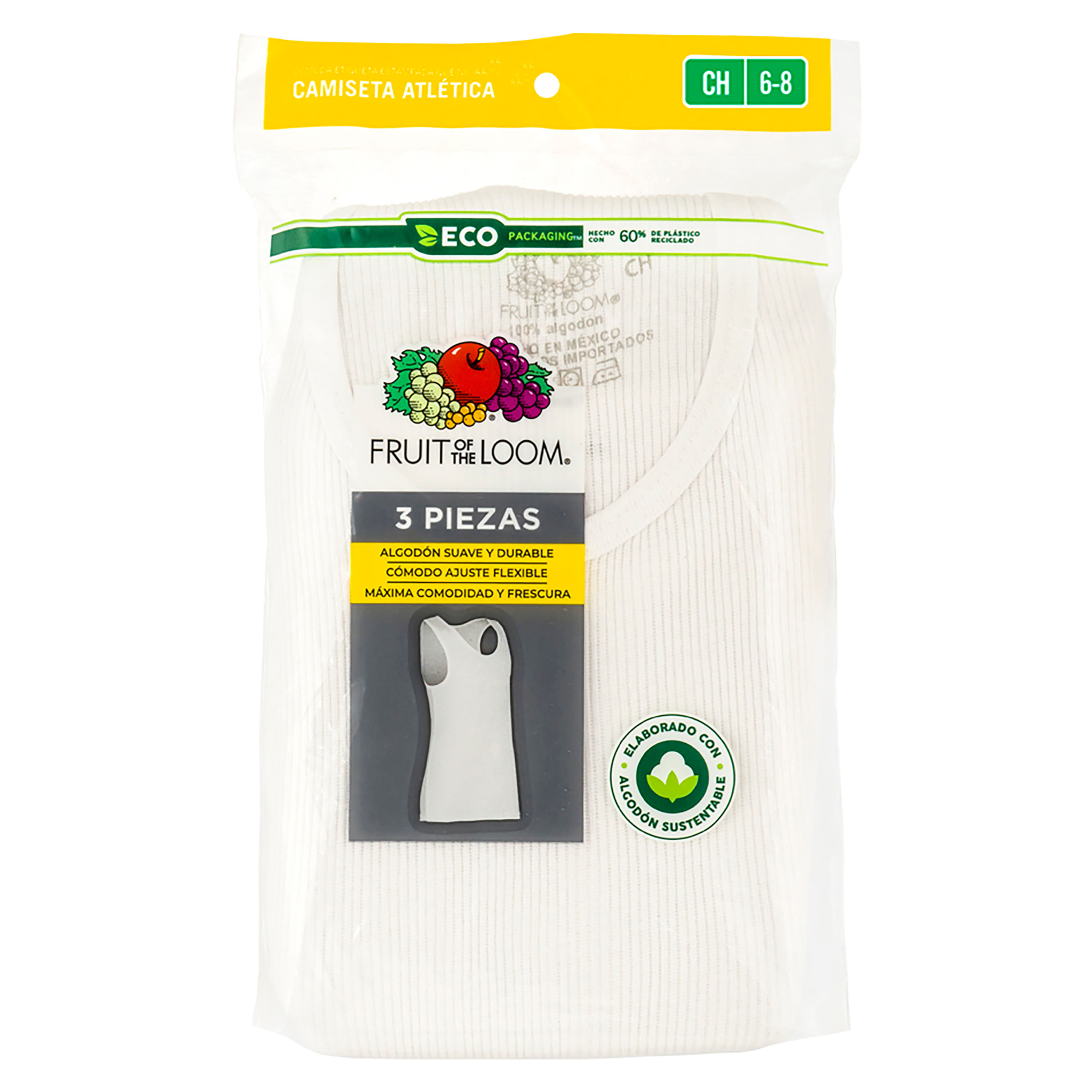 Camiseta-Fruit-Of-The-Loom-Para-Ni-o-Color-Blanca-S-1-55164