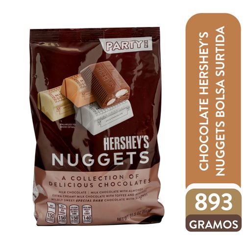 Chocolate Hershey's nuggets bolsa surtida - 893 g