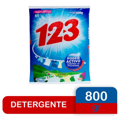 Detergente 123 Maxiefecto en polvo - 800 g