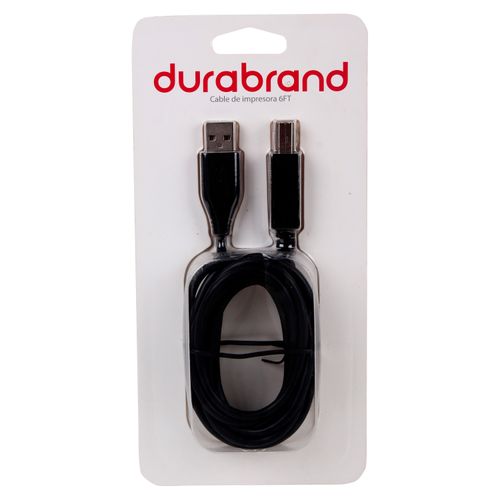 Cable De Impresora Durabrand De 6 Pies