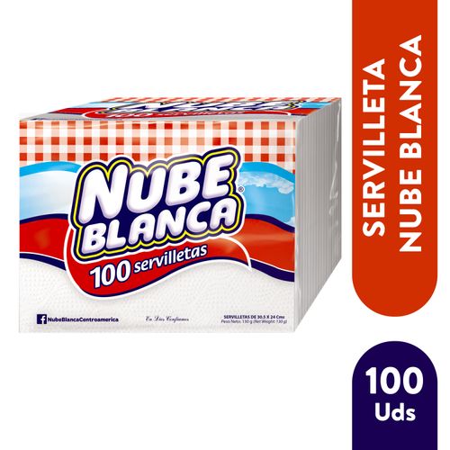 Servilleta Nube Blanca 10X100