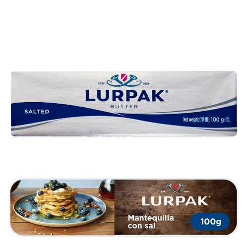 Mantequilla Lurpak en barra con sal - 100 g