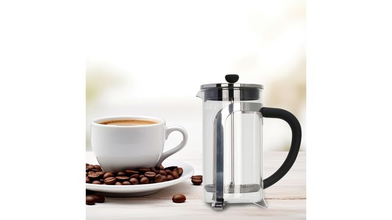 Prensa francesa para café, con asa y soporte en acero inox. 0,95  L-Tramontina.