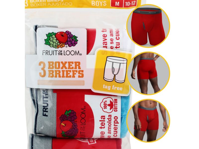Lot De 6 Boxers Garçon Fruit Of The Loom - Taille 2T/3T - Coton - Neuf Avec étiquettes - Motifs Sport