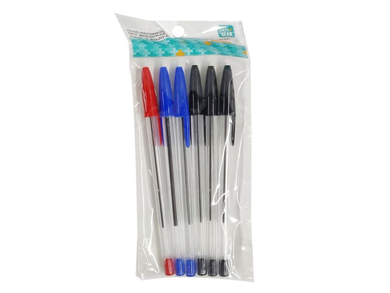 Lapiceros-Pen-Gear-set-con-colores-rojo-azul-y-negro-6-pzas-2-46655