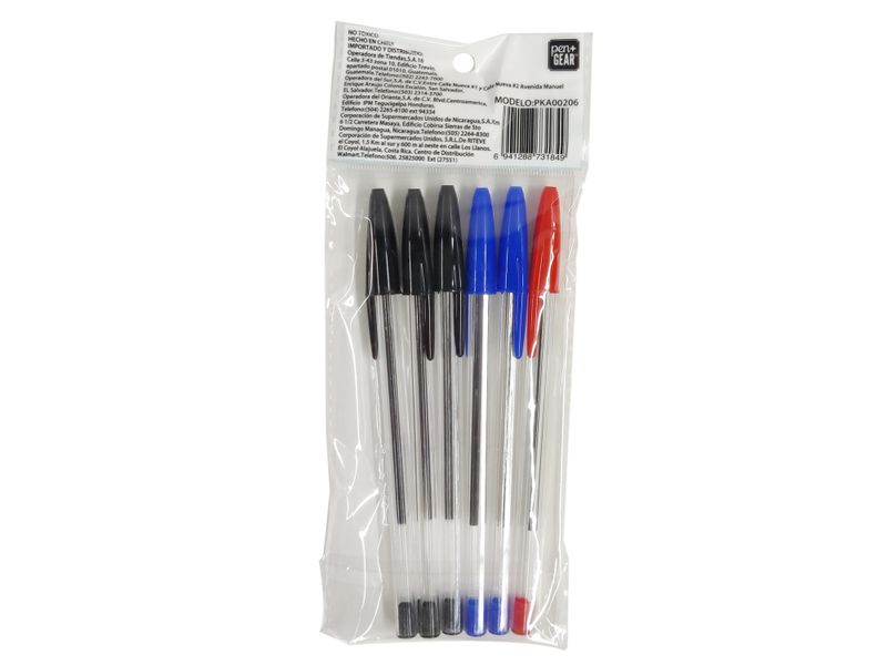 Lapiceros-Pen-Gear-set-con-colores-rojo-azul-y-negro-6-pzas-3-46655