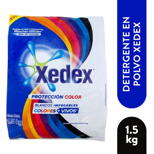 Detergente en polvo Xedex protección color - 1500 g