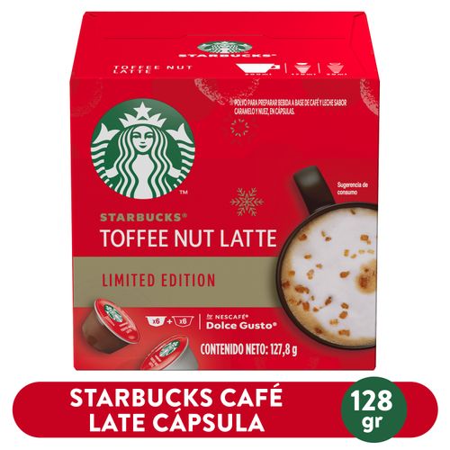 STARBUCKS by NESCAFÉ Dolce Gusto Toffee Nut Latte Caja 12 Cápsulas
