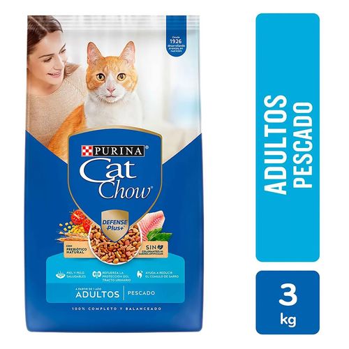 Alimento Para Gato Adulto Purina Cat Chow Sabor Pescado 3kg (6.6lb)