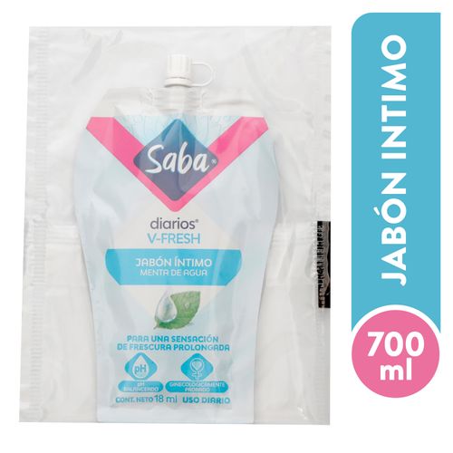 Jabón Íntimo Saba Diario Fresh Ment - 18ml