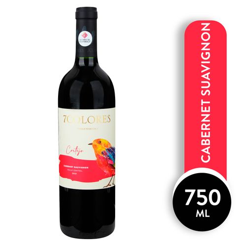 Vino Tinto 7 Colores, Cortejo Cabernet Sauvignon - 750ml