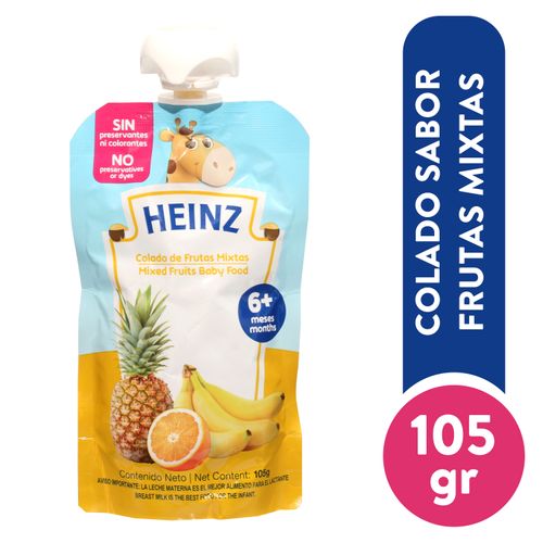 Colado Heinz Fruta Mixta Doy Pack 105Gr