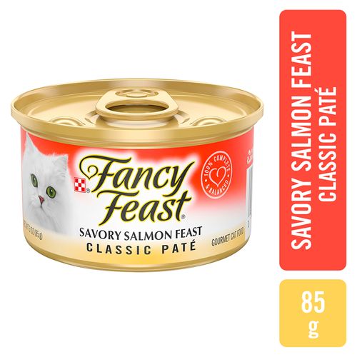 Purina Fancy Feast gato Adulto Classic Pate Savory Salmon Feast 85g