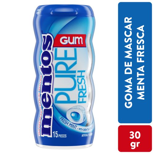 Goma de mascar Gum mentos pure fresh - 30 g