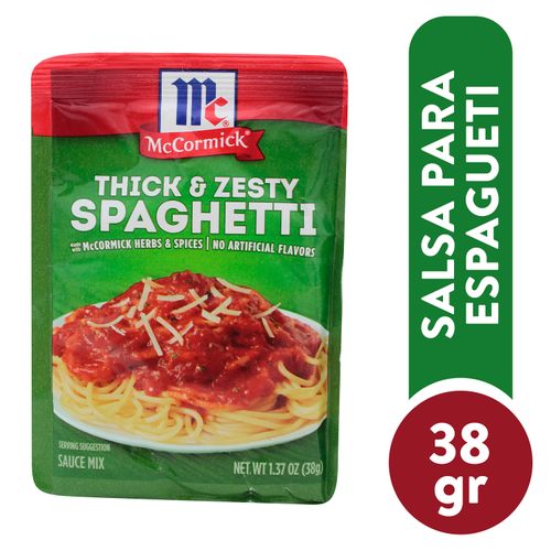 Mezcla De Salsa Para Spaghetti McCormick Thick & Zesty - 1.37Oz