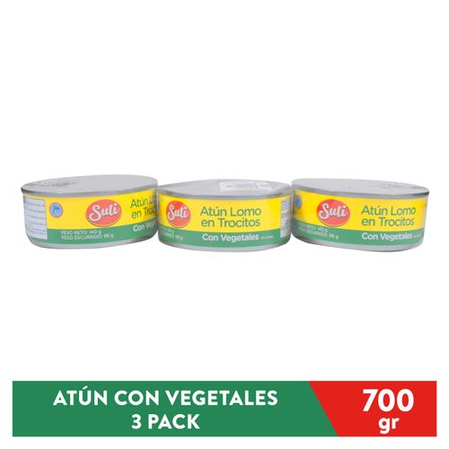 Atun Sulitrocitos Vegetales 3Pk 420 Gr