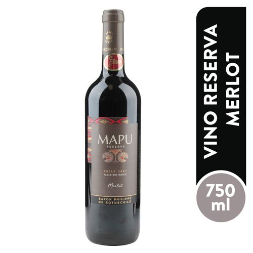 Vino Mapu Reserva Merlot 750ml